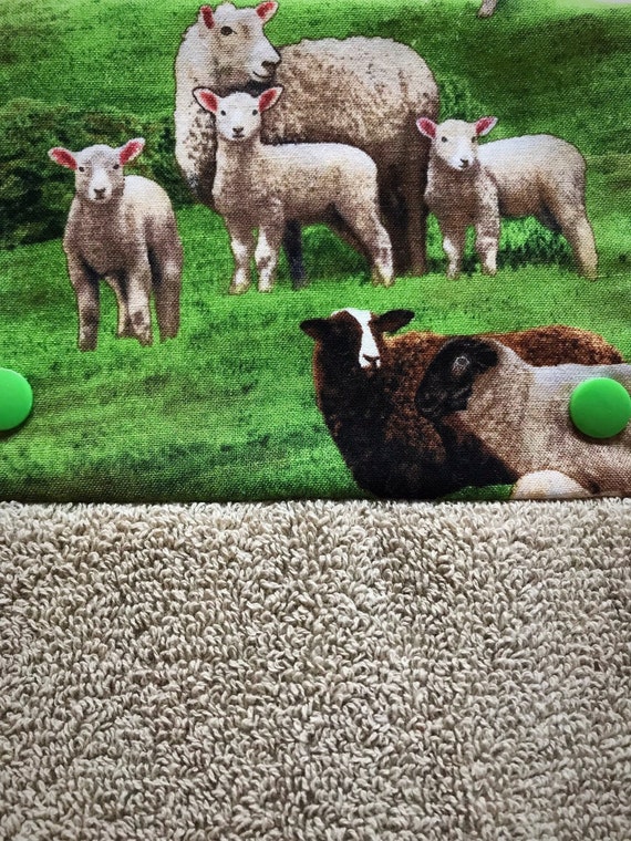 Sheep Themed Towel Modern Kitchen Towel Handmade Kitchen