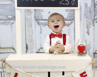 Kissing Booth photography prop, Valentine's day photo prop for kids toddlers baby and newborn