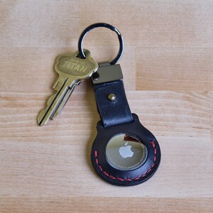 Leather AirTag Keychain
