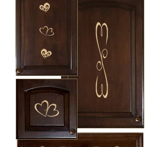 Kitchen Cabinet Decals - Hearts Theme - Etsy