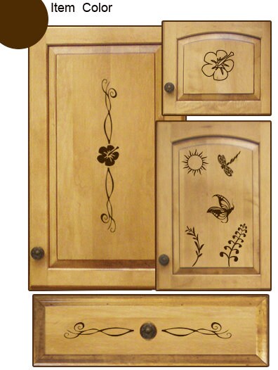 Kitchen Cabinet Decals - Nature Theme - Etsy