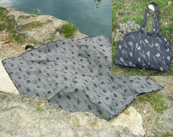 Black Furoshiki bag