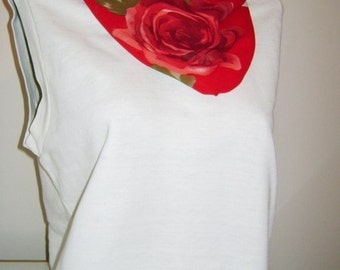 Big Red Rose tube scarf