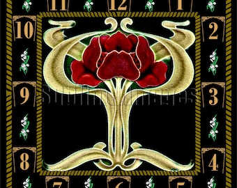 WC039 - Art Nouveau Wall Clock.