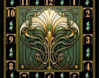 WC057 - Art Deco Wall Clock.