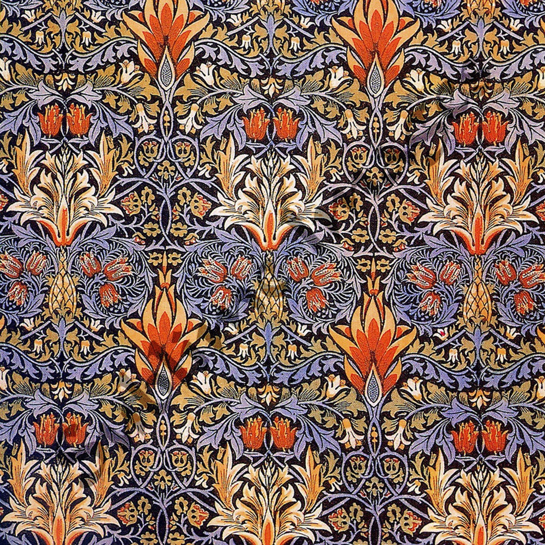 WM001 Gloss Ceramic Tile Vintage William Morris Design - Etsy