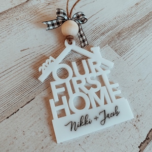 New Home Ornament, New House Ornament, New Home Gift, Custom Address Ornament, First Home Ornament, First Home Gift, First House Ornament,