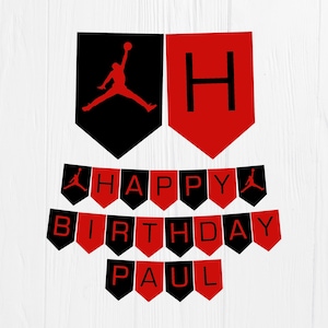 Basketball Printable Digital Birthday Banner - Basketball party -