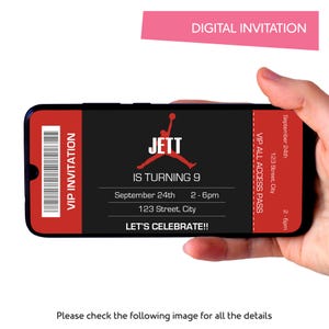 Basketball Digital Party Invitation