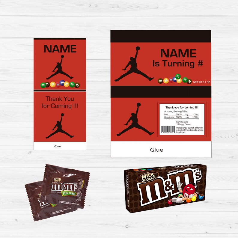 Jordan Jumpman Candy Label Jordan Digital Candy Wrapper Air Etsy