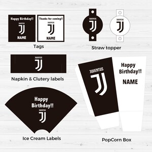 Juventus Birthday Party Supplies - Build Your Own Kit With Team Themed Decorations & Accessories