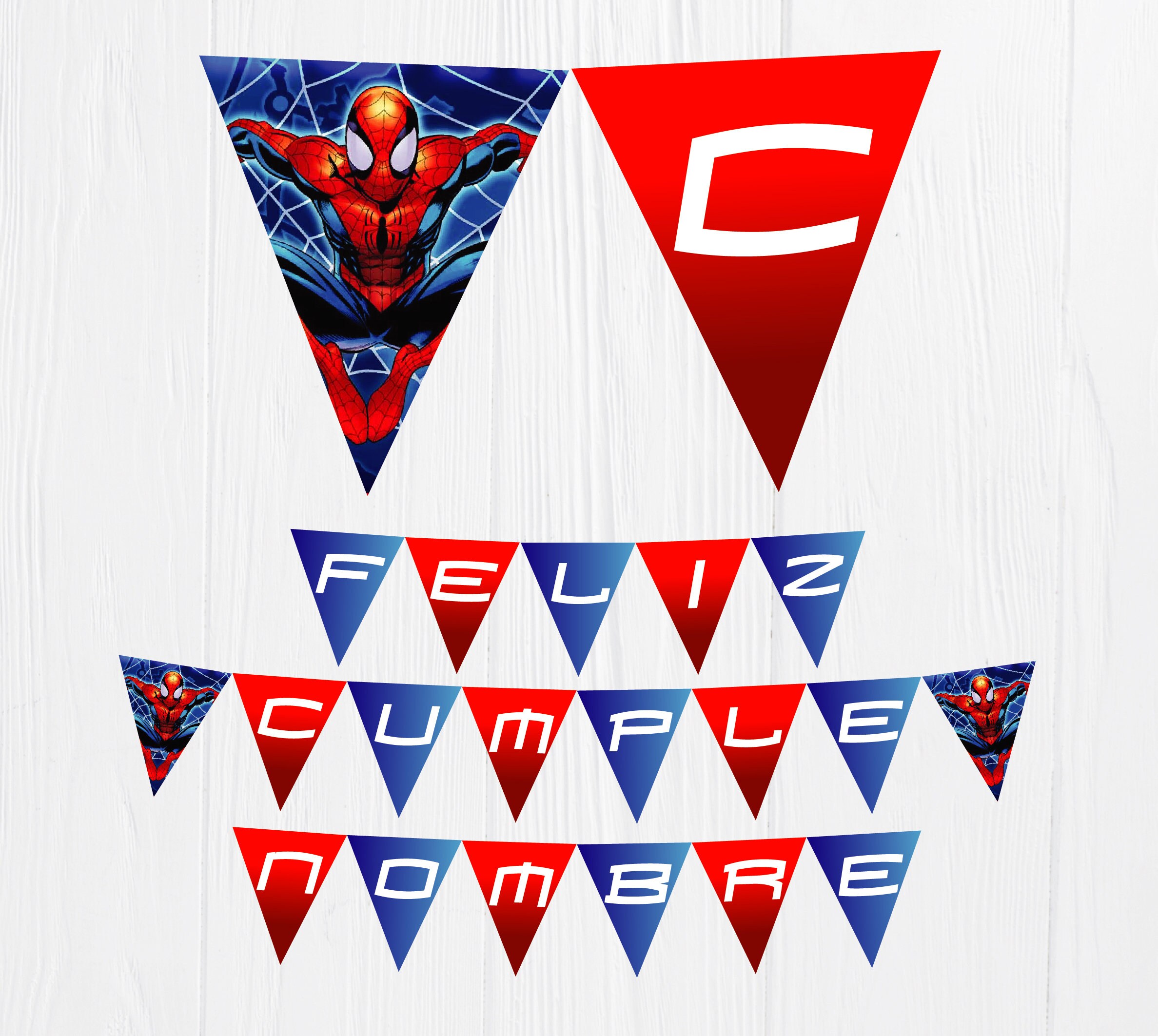 Spiderman Printable Birthday Banner Spiderman Digital Banner - Etsy Canada