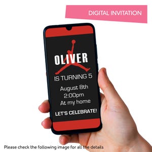 Basketball Digital Party Invitation