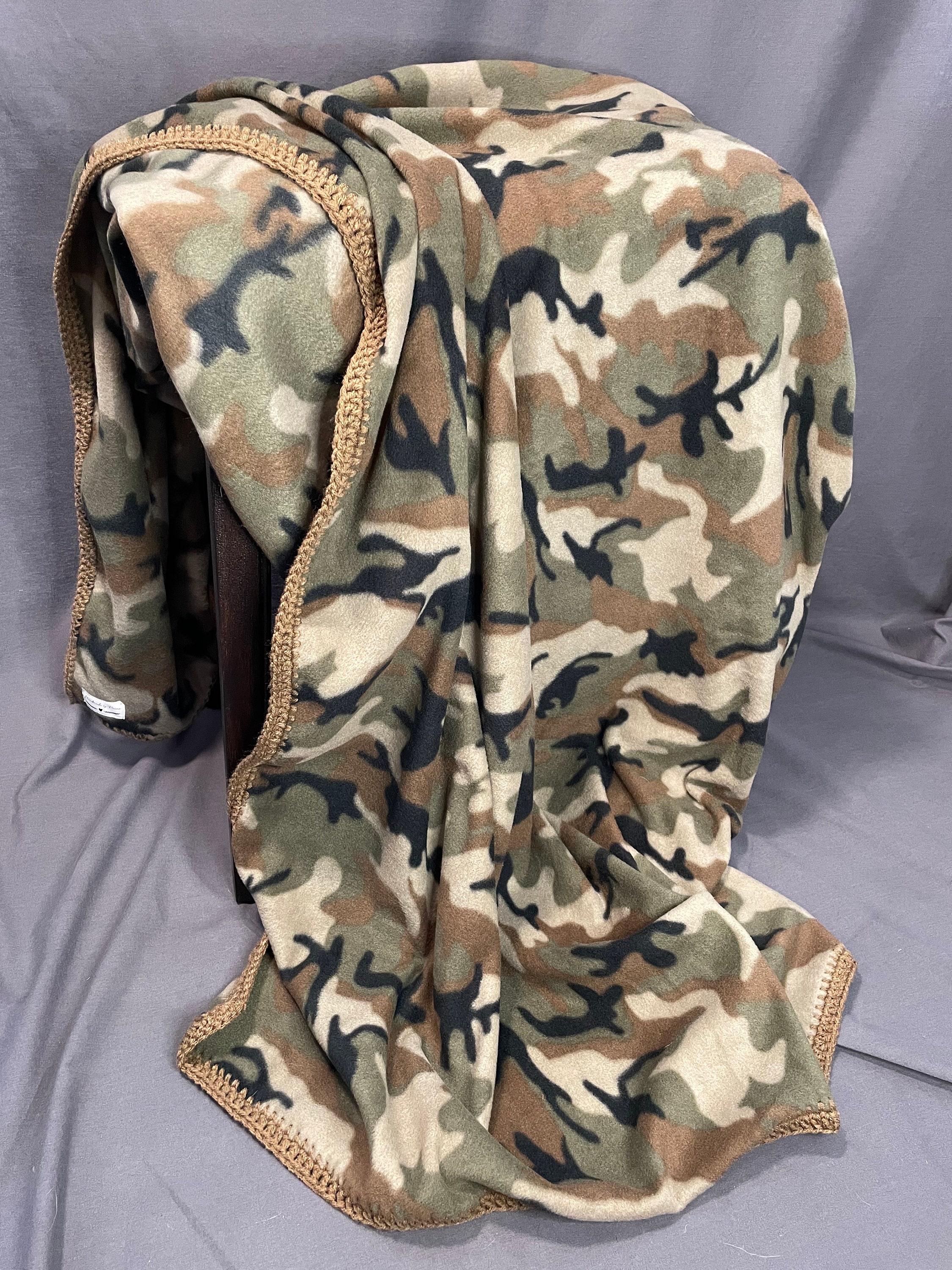 Camo Fleece Blanket Etsy