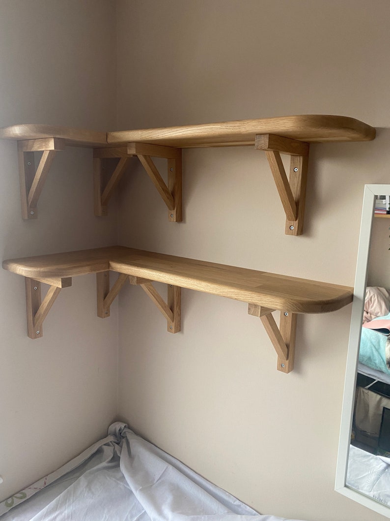 Oak Shelf Bracket Etsy