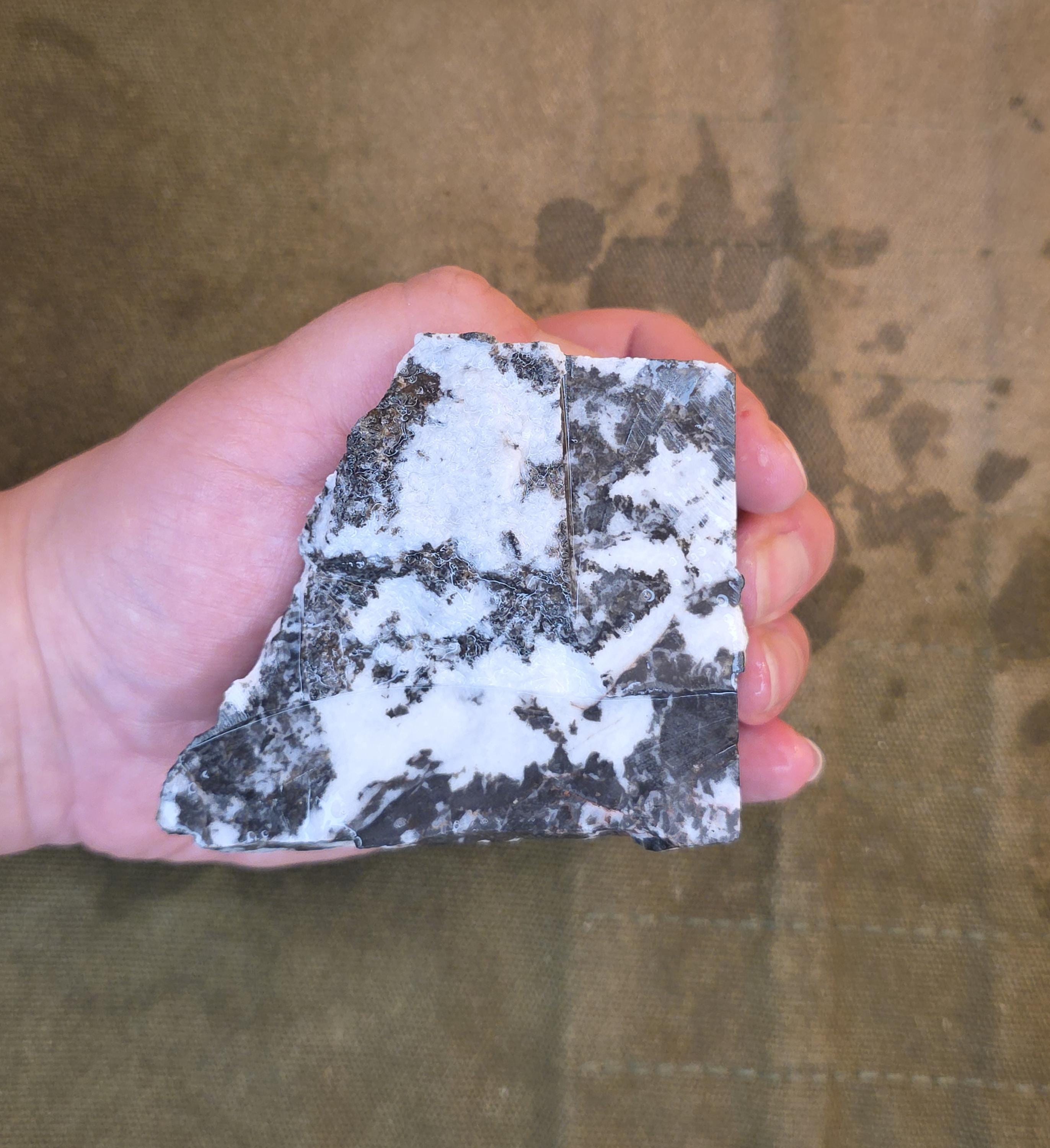 Zebra Marble Rough for Lapidary Stone, Rock Carving Supplies, Rockhound ...