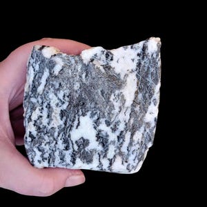 Zebra Marble Rough | Raw Striped Black and White Marble | Zebra Stone | Carving Rough | Slabbing Rock | Lapidary Material | Stone Carver