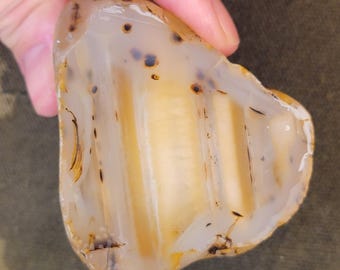 Montana Moss Agate Faced Rough