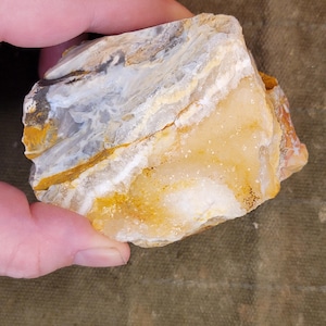 Flint with Druzy Quartz Display Specimen
