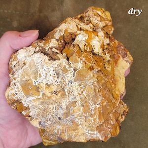 Brecciated Yellow Jasper Rough Rock