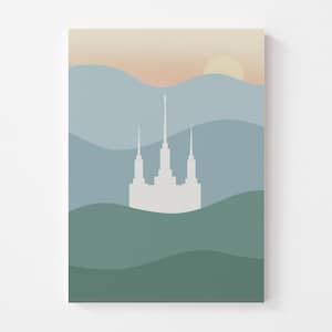Custom Temple Digital Printable | Temple Art Printable | LDS Temple Printable | Church of Jesus Christ | Wedding Gift | Anniversary Gift