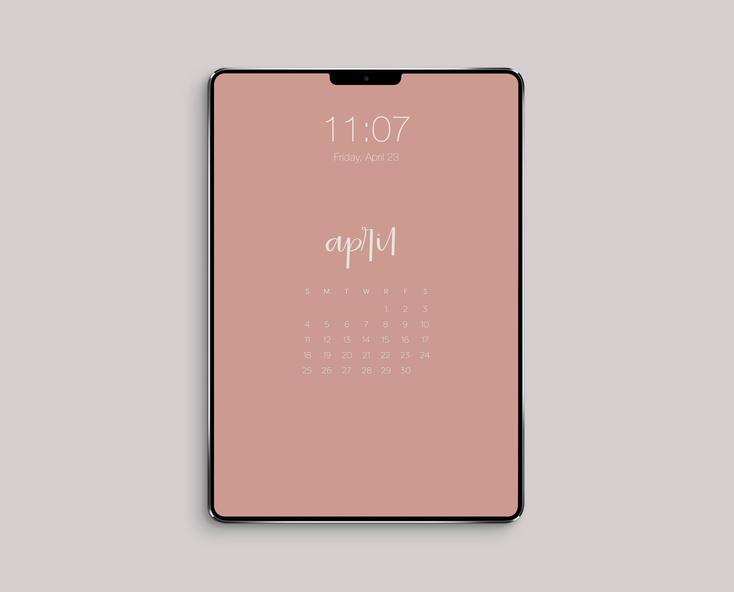 2021 iPad Wallpaper Calendar Digital Calendar Minimalist Etsy