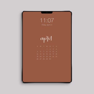 NIEUW iPad-achtergrondkalender 2026 | Digitale kalender | Minimalistische kalender | Kalenderbehang | Achtergrondbehang afbeelding 4