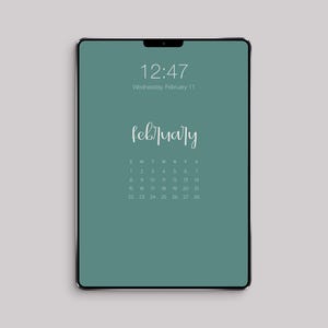 NIEUW iPad-achtergrondkalender 2026 | Digitale kalender | Minimalistische kalender | Kalenderbehang | Achtergrondbehang afbeelding 2