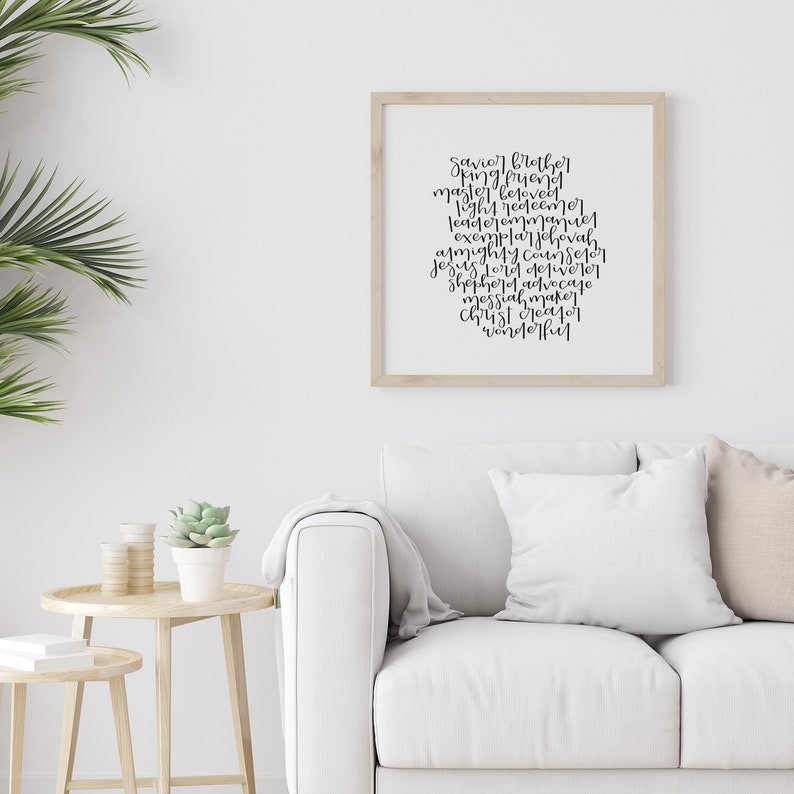 Names for the Savior Printable Names of Christ Religious | Etsy