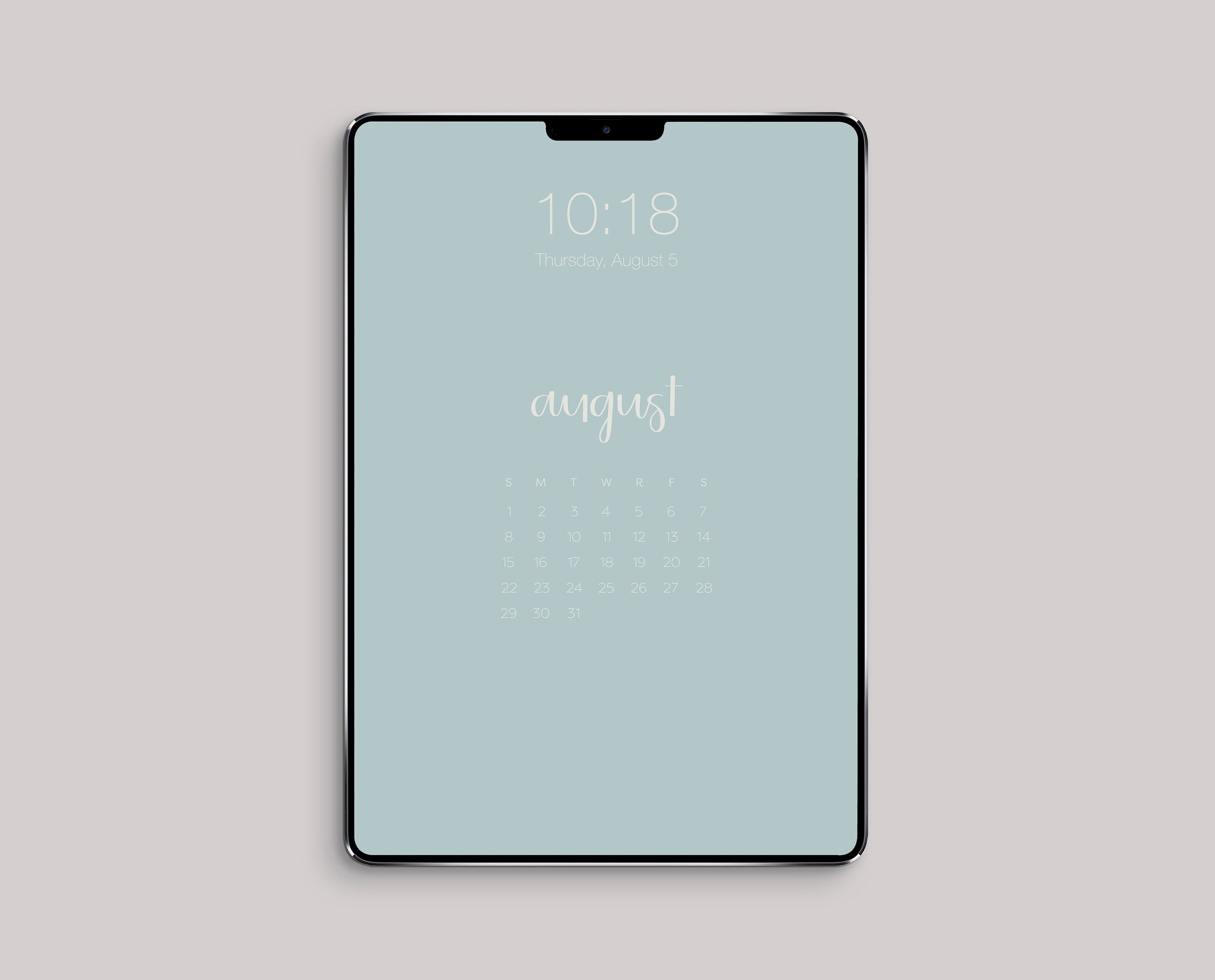 2021 iPad Wallpaper Calendar Digital Calendar Minimalist Etsy