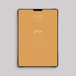NIEUW iPad-achtergrondkalender 2026 | Digitale kalender | Minimalistische kalender | Kalenderbehang | Achtergrondbehang afbeelding 6