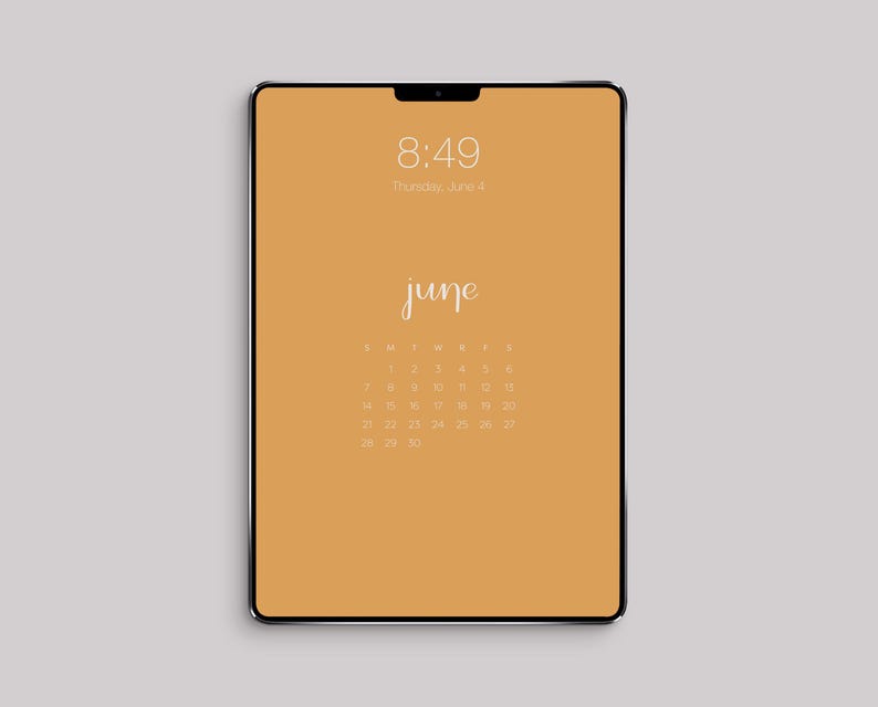 NIEUW iPad-achtergrondkalender 2026 | Digitale kalender | Minimalistische kalender | Kalenderbehang | Achtergrondbehang afbeelding 6