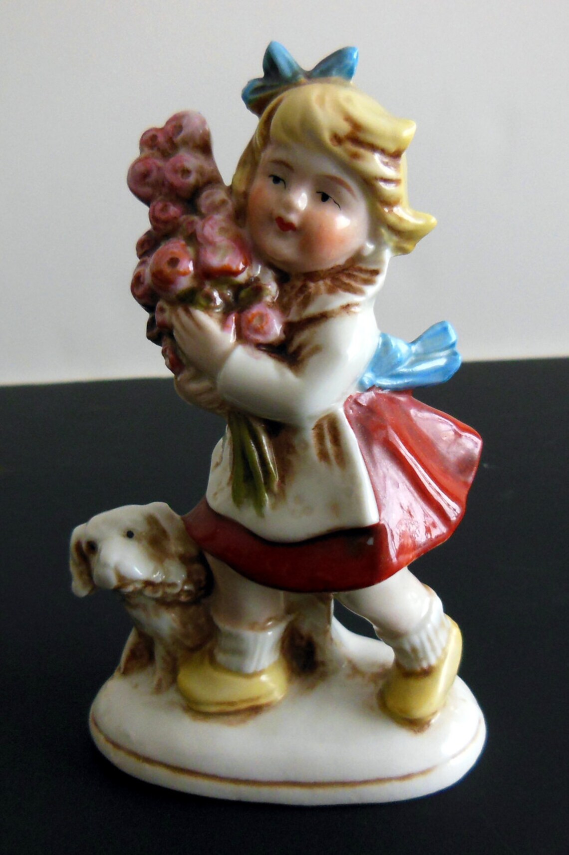 ON SALE Antique Pair German Figurines Boy and Girl Etsy