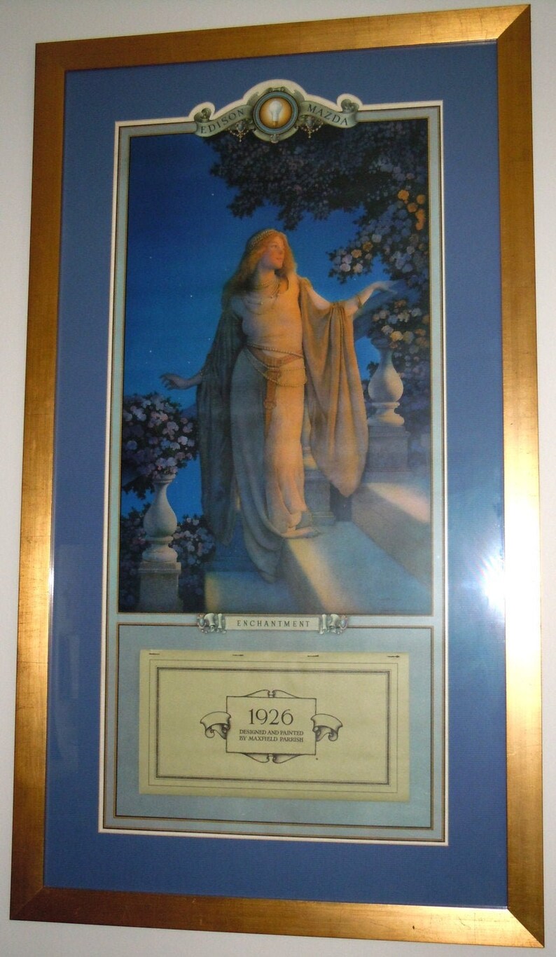 Maxfield Parrish Original 1926 large ENCHANTMENT Edison