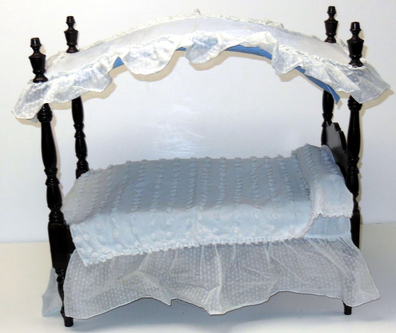 ON SALE Vintage 1950s All Original Canopy Doll Bed Etsy