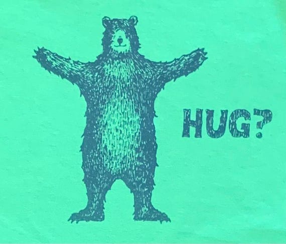 Bear Hug? T-shirt for Kids, Children, Color Lime - Etsy
