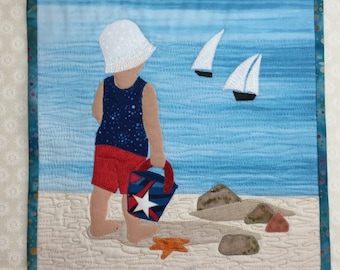 Beach Babies 2 Quilt Block Pattern