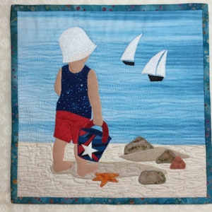 Beach Babies 2 Quilt Block Pattern