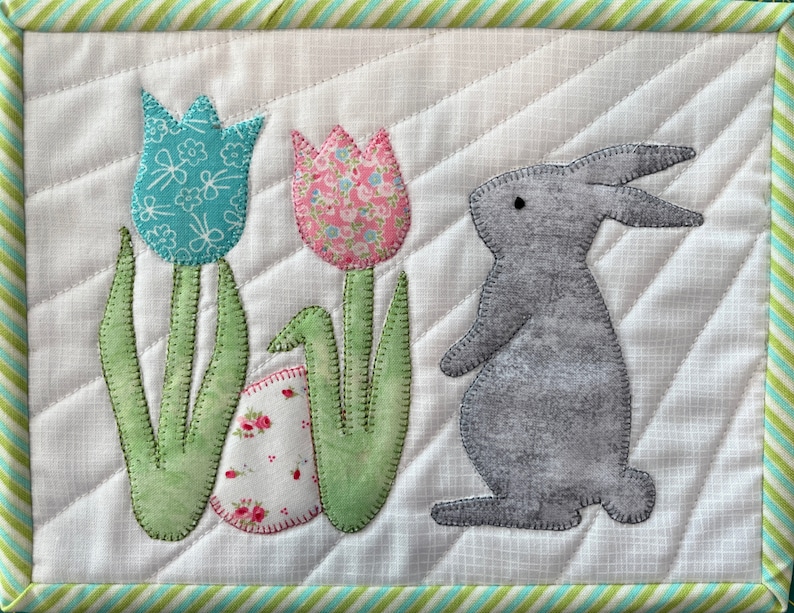 Egg Hunt Mug Rug Trio Quilting Pattern Etsy