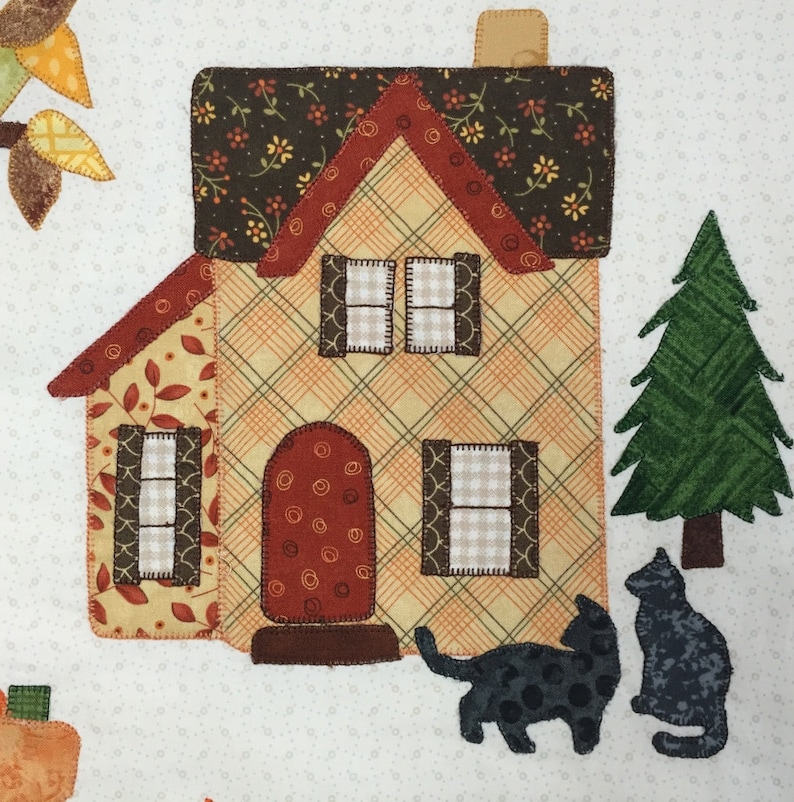 Пэчворк домики из ткани схемы