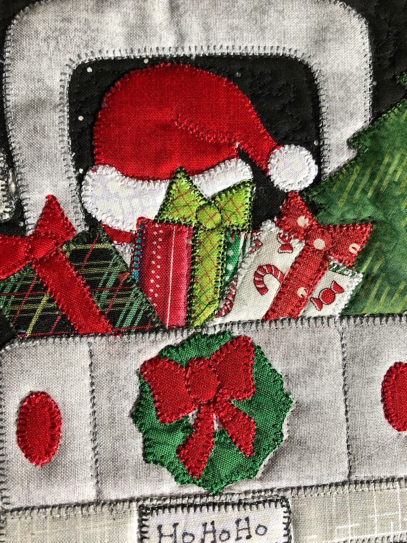 Ho Ho Ho Mug Rug Pattern imagem 3