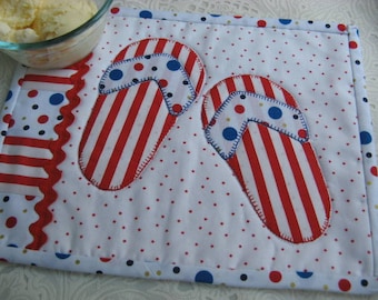 Flip Flop Mug Rug Pattern