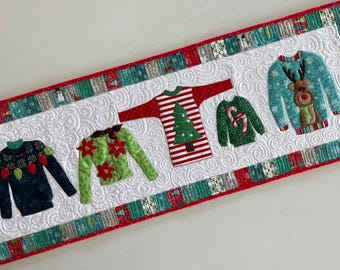 Ugly Sweaters Table Runner Pattern