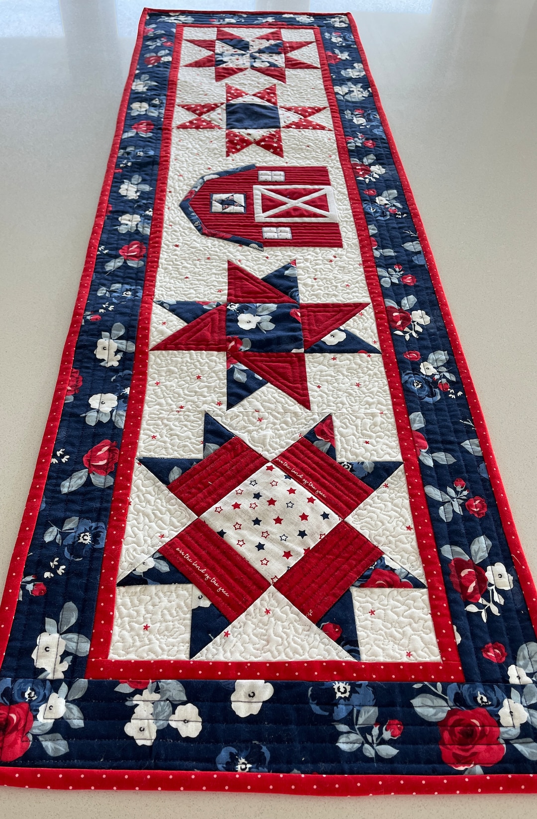 Barn Quilt Table Runner Pattern Etsy