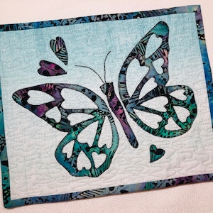 Butterfly Kisses Mug Rug Pattern