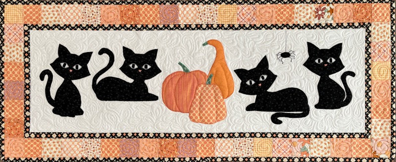 Autumn Cats Table Runner or Wall Hanging Pattern - Etsy