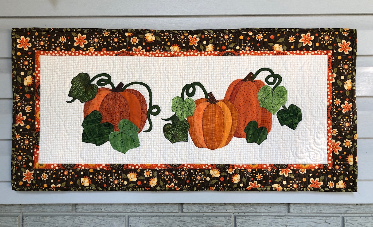 Pumpkin Patch Table Runner Pattern - Etsy