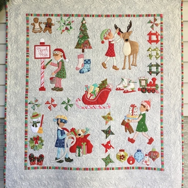 Santa Quilt Pattern - Etsy