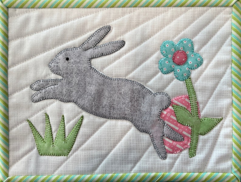 Egg Hunt Mug Rug Trio Quilting Pattern Etsy