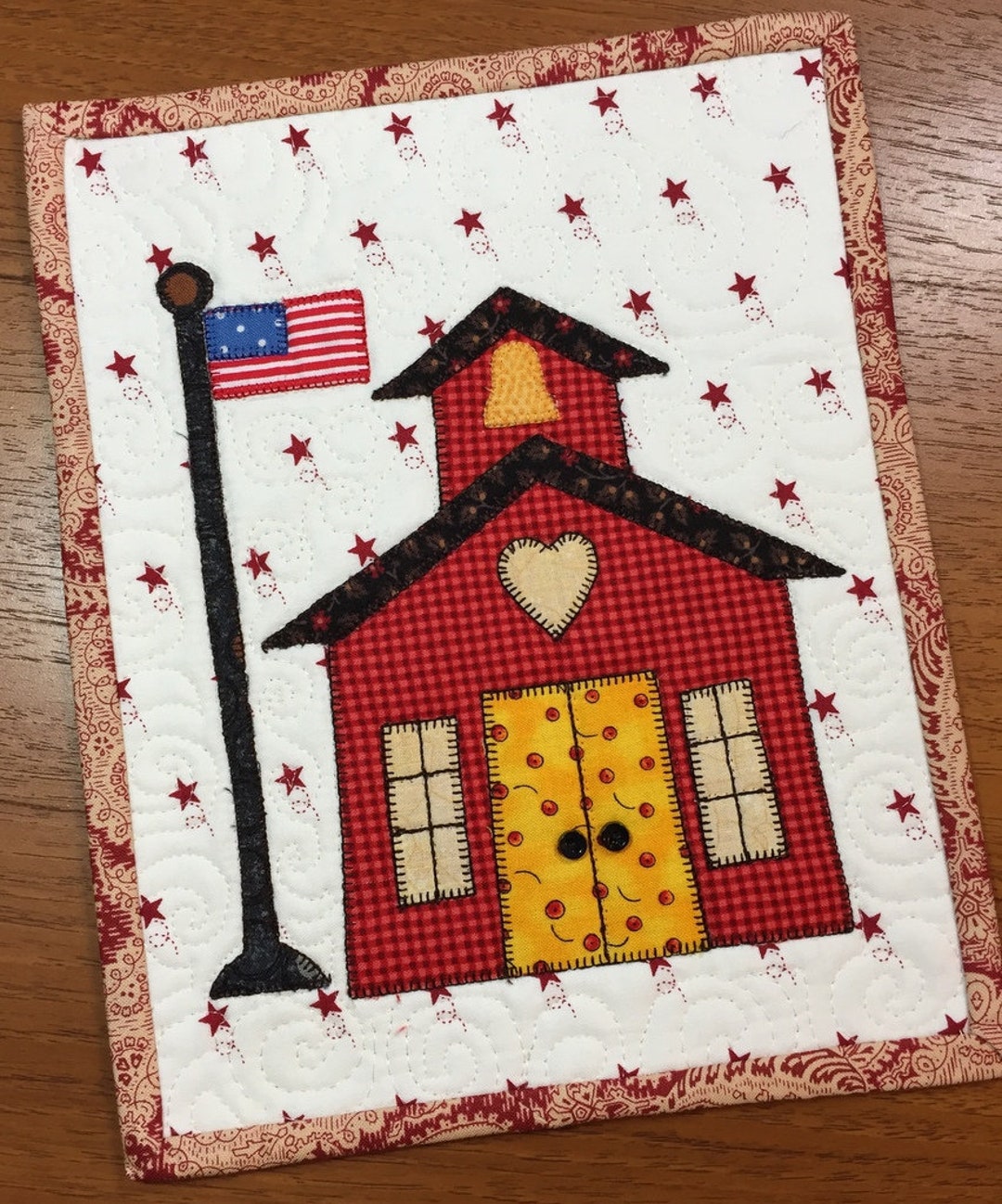 Schoolhouse Mug Rug Pattern Etsy
